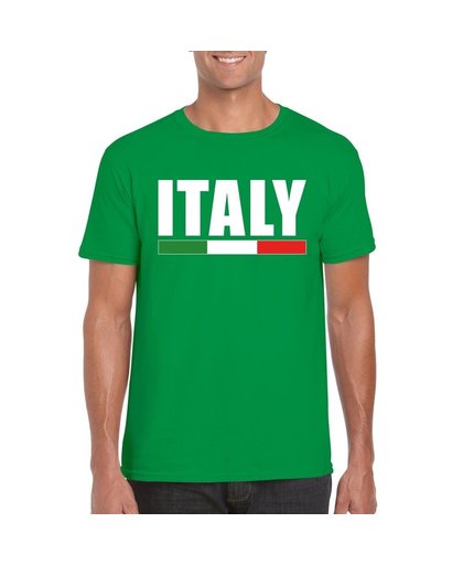 Groen Italie supporter shirt heren S Groen