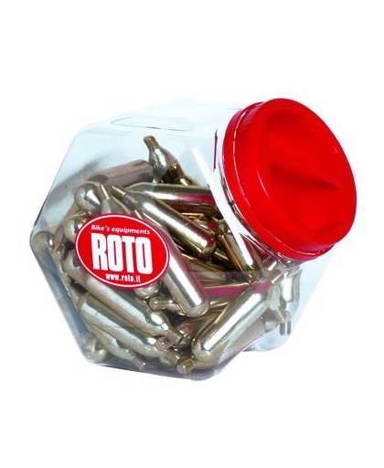 Roto co2-patronen 12gram met schroefdraad 60 stuks