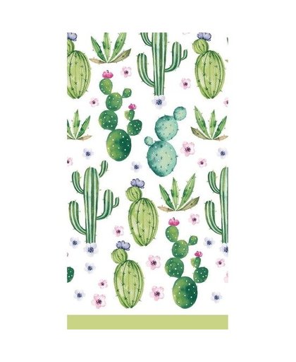 Tafelkleed cactus print 138 x 220 cm Multi