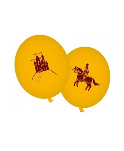 Ridder thema ballonnen Geel