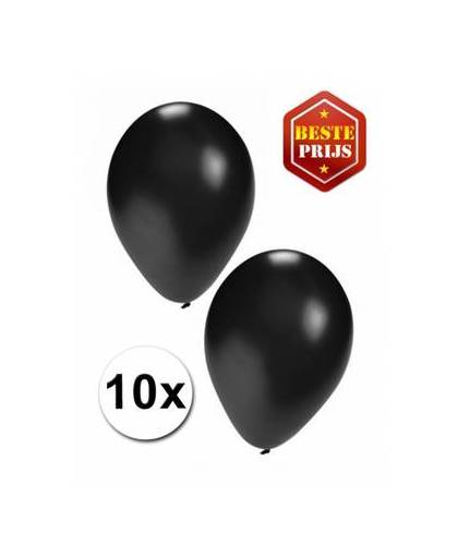 Zwarte ballonnen 10 stuks