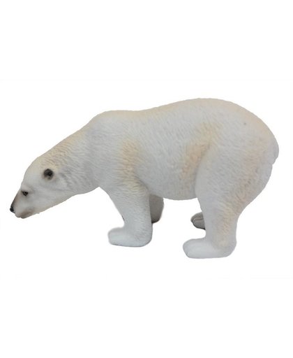 Witte plastic ijsbeer 11 cm Wit