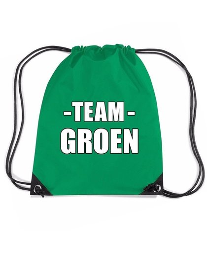 Sportdag team groen rugtas/ sporttas Groen