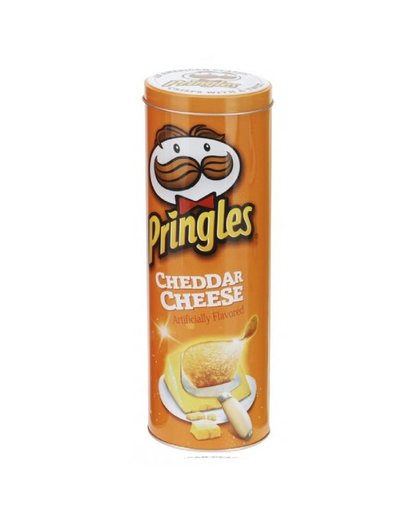 Voorraadblik Pringles tube opdruk oranje Oranje