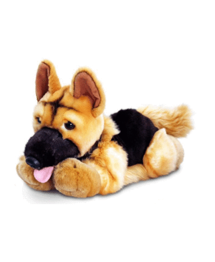 Keel Toys pluche Duitse herder hond knuffel 35 cm Multi