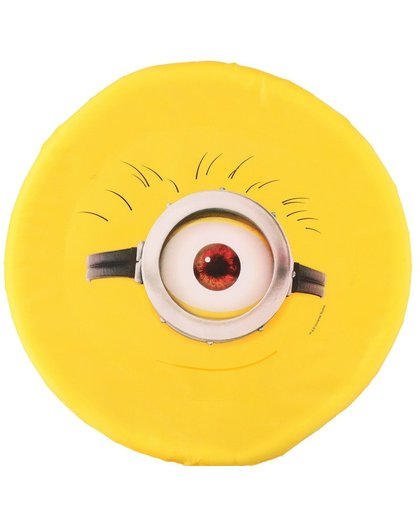 Minions schuim frisbee geel een oog 42 cm Geel