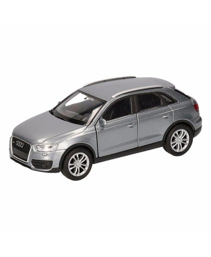 Speelgoed grijze Audi Q3 auto 12 cm Grijs