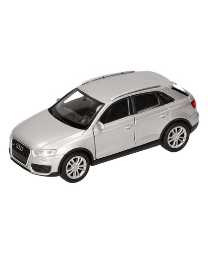 Speelgoed zilveren Audi Q3 auto 12 cm Zilver