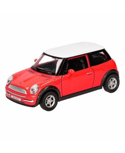 Speelgoed rode Mini Cooper auto 12 cm Rood