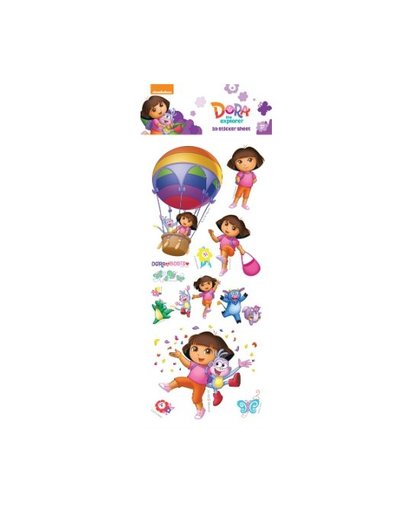 Stickervel 3D Dora Multi
