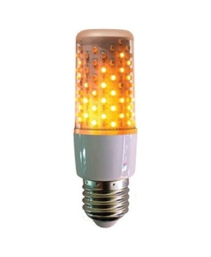 Firelamp E27 lampbolletje wit met vlam effect Wit