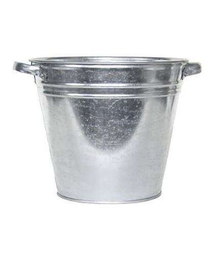 Zilveren kuip emmer 15 liter