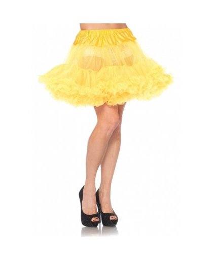 Korte gele petticoat/tutu voor dames One size Geel