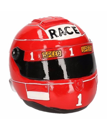Spaarpot rode race helm Rood