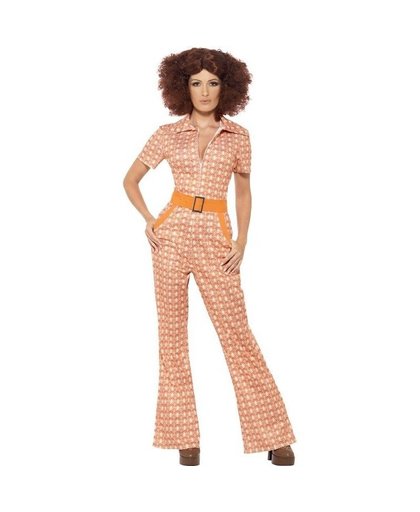 Oranje jaren 70 kostuum voor dames 36-38 (S) Oranje