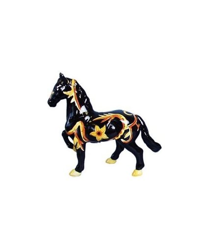 Spaarpot paard zwart geel Zwart