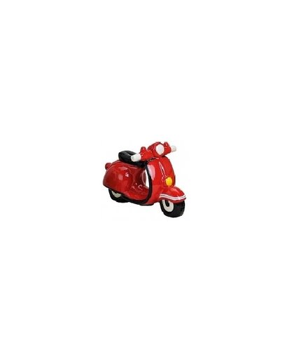 Spaarpot scooter rood 20 cm Rood