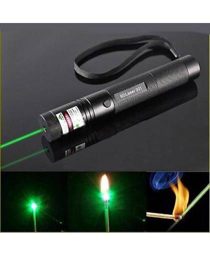 Laser Pointer 5mw met Groen Laserlicht en Focus Burn.