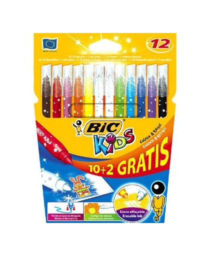 BIC Kids Color & Erase 10+2