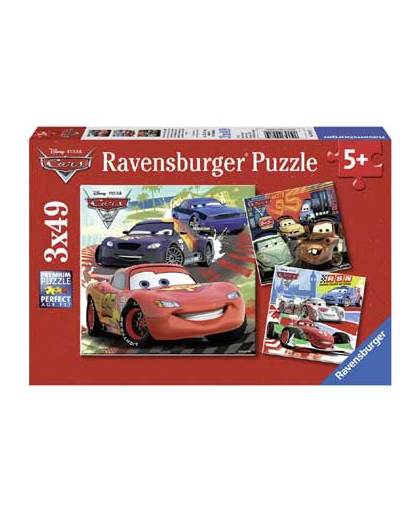 Ravensburger Disney Cars puzzelset Wereldwijde racepret - 3 x 49 stukjes