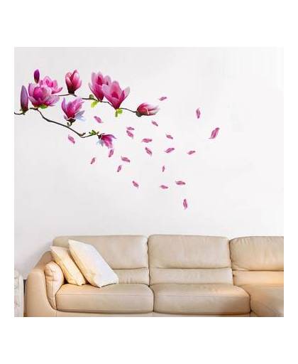 Walplus home decoratie sticker - magnolia bloem