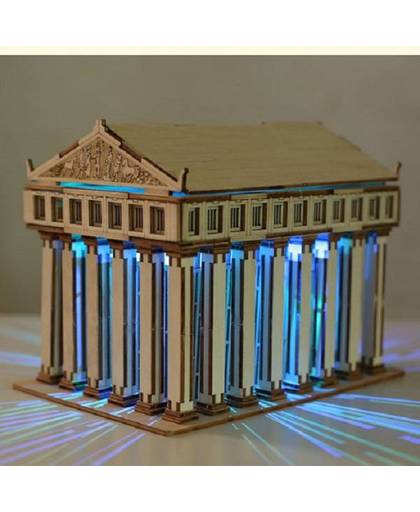 DIY Tempel van Zeus 3D Puzzel van Hout