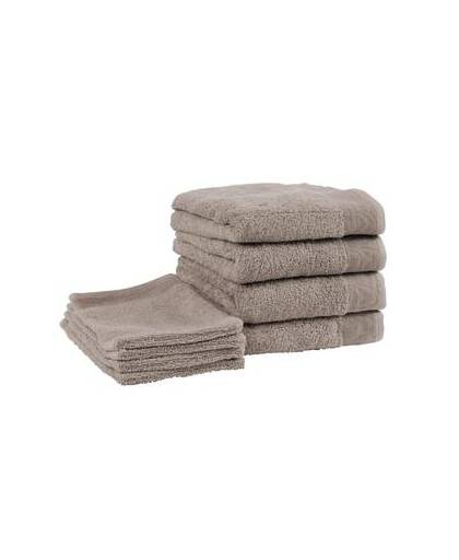 Badgoedset walra - 4 washandjes en 4 handdoeken