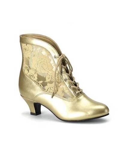 Gouden middeleeuwse dames schoenen 38