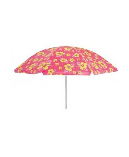 Yello strand parasol polyester 160 cm roze