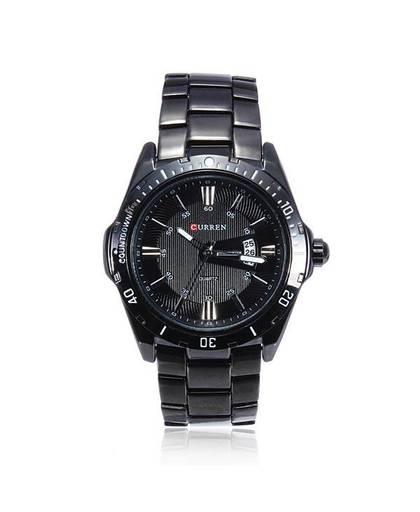 Stoere Mannen Horloges Quartz Zwart RVS