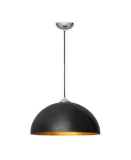 Eth hanglamp mezzo tondo - krijtverf - zwart - goud - ø50 cm