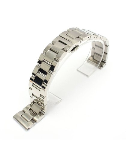 Zilveren Horlogeband Met Vlindersluiting