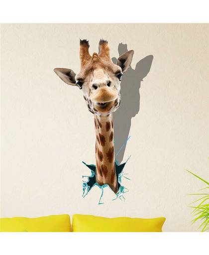 PAG 3D Muursticker Met een Giraffe