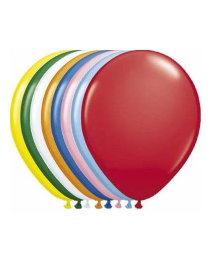 Gekleurde ballonnen metallic 30cm 10 stuks