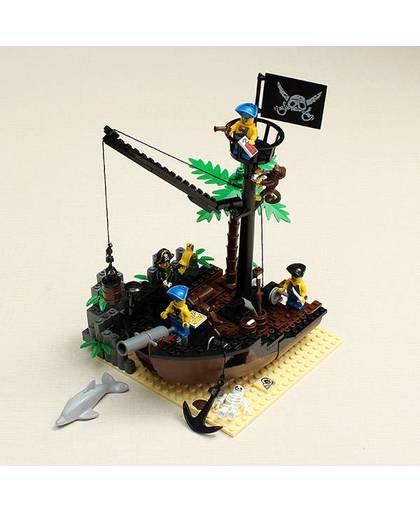 Blokjes Piratenschip NR 306 met 178 Bouwsteentjes