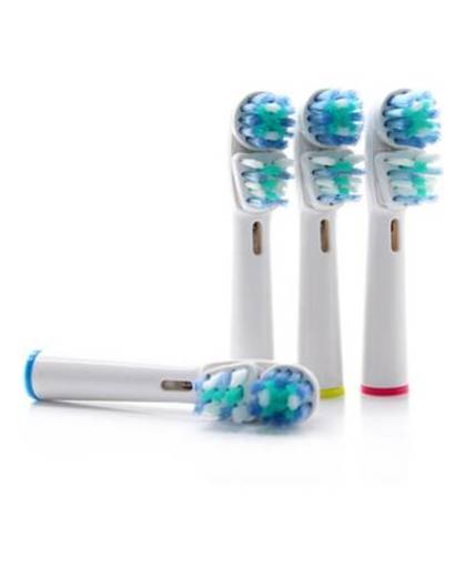 Opzetborstels - 8 stuks - geschikt voor oral-b / braun / philips tandenborstels-dual clean