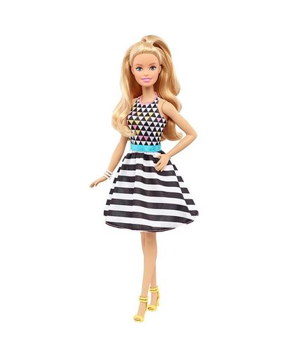 Barbie - Fashionista Doll (DVX68) - Black and white stripes