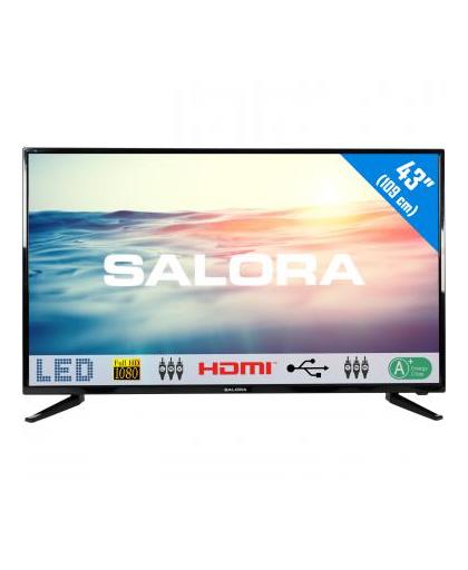 Salora 1600 series 43LED1600 43" Full HD Zwart LED TV