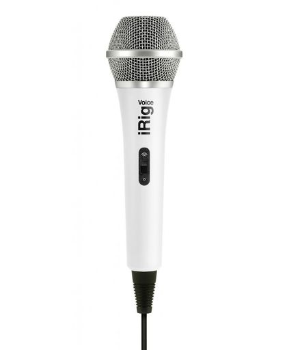 IK Multimedia - iRig Voice - Handheld Microphone For iOS & Android Devices (White)