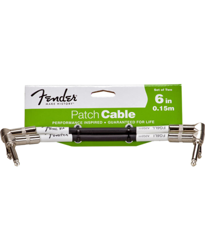 Fender - Performance Series - 2 Pack - Instrument Jack Patch Cables (15 Cm.)