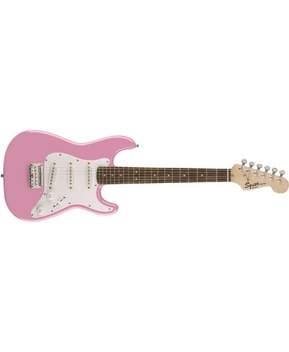 Squier By Fender - Mini Stratocaster V2 - Electric 3/4 Guitar (Pink)