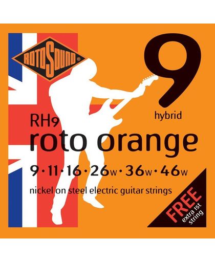 Rotosound RH9 Nickel Plated Electric Guitar Strings (9-46)