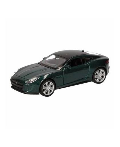 Speelgoed donkergroene jaguar f-type coupe auto 12 cm