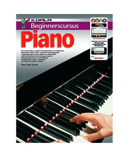 Koala Beginnerscursus Piano incl. CD/2DVD/DVD-ROM