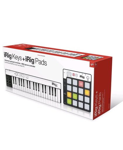 IK Multimedia iRig Keys + iRig Pads MIDI-keyboard en controller