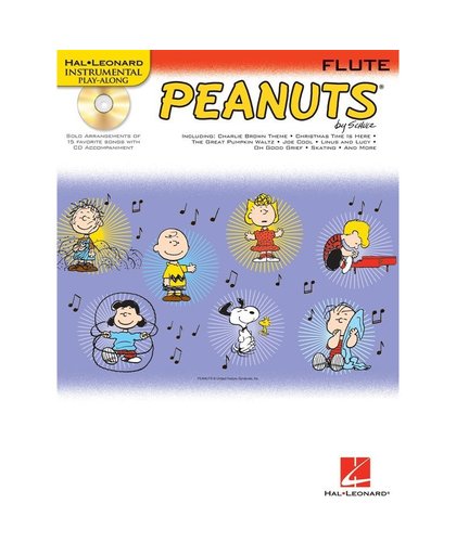 Hal Leonard - Peanuts - play-a-long voor dwarsfluit