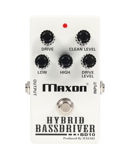 Maxon BD10 Hybrid Bass Driver overdrive voor bas en gitaar
