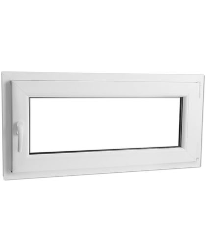 vidaXL Tilt & Turn PVC Window Handle on the Left 1100 x 500 mm