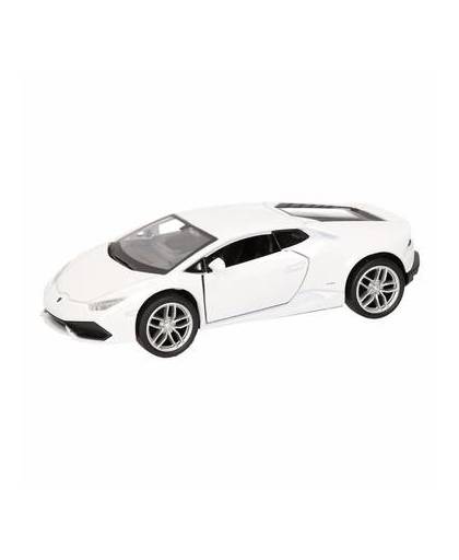 Speelgoed witte lamborghini huracan lp610-4 auto 12 cm