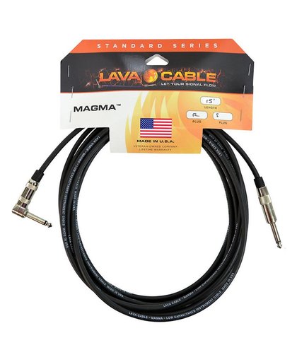 Lava Cable Magma 15R instrumentkabel 4.5m haaks